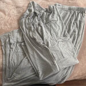 Aerie RealSoft Gray Pajama Set